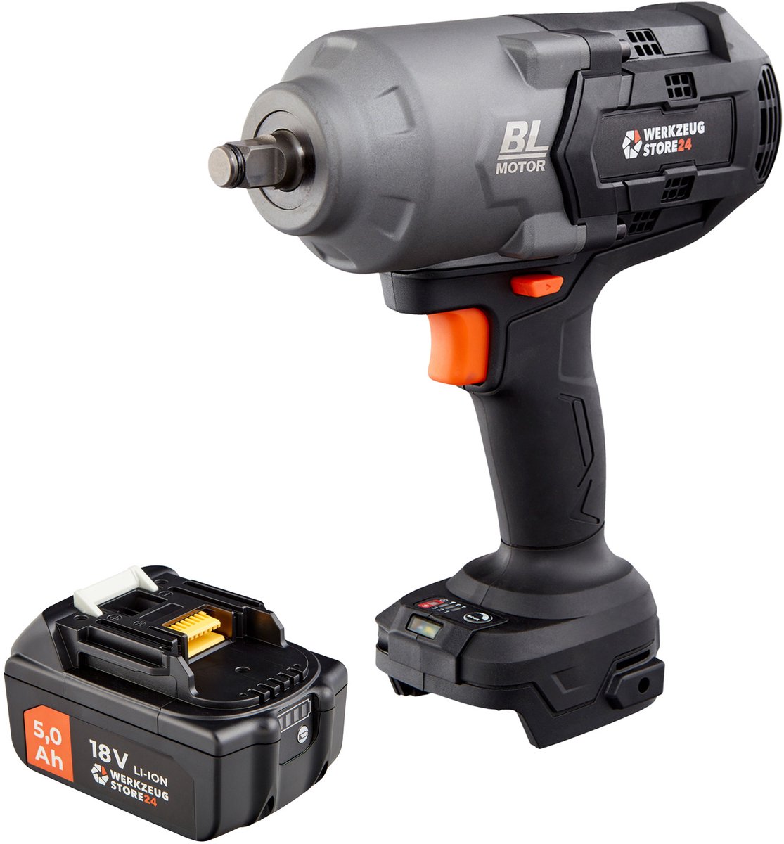 WS24 Accu-slagmoersleutel WDS 18 V 1/2" 1.600 NM / 1x 5,0 Ah Accu