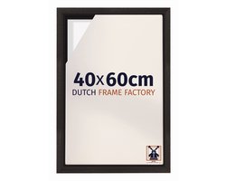 Baklijst 40x60 cm - Eiken Donker - Geschikt voor Canvasdoek - MDF Baklijst Lausanne