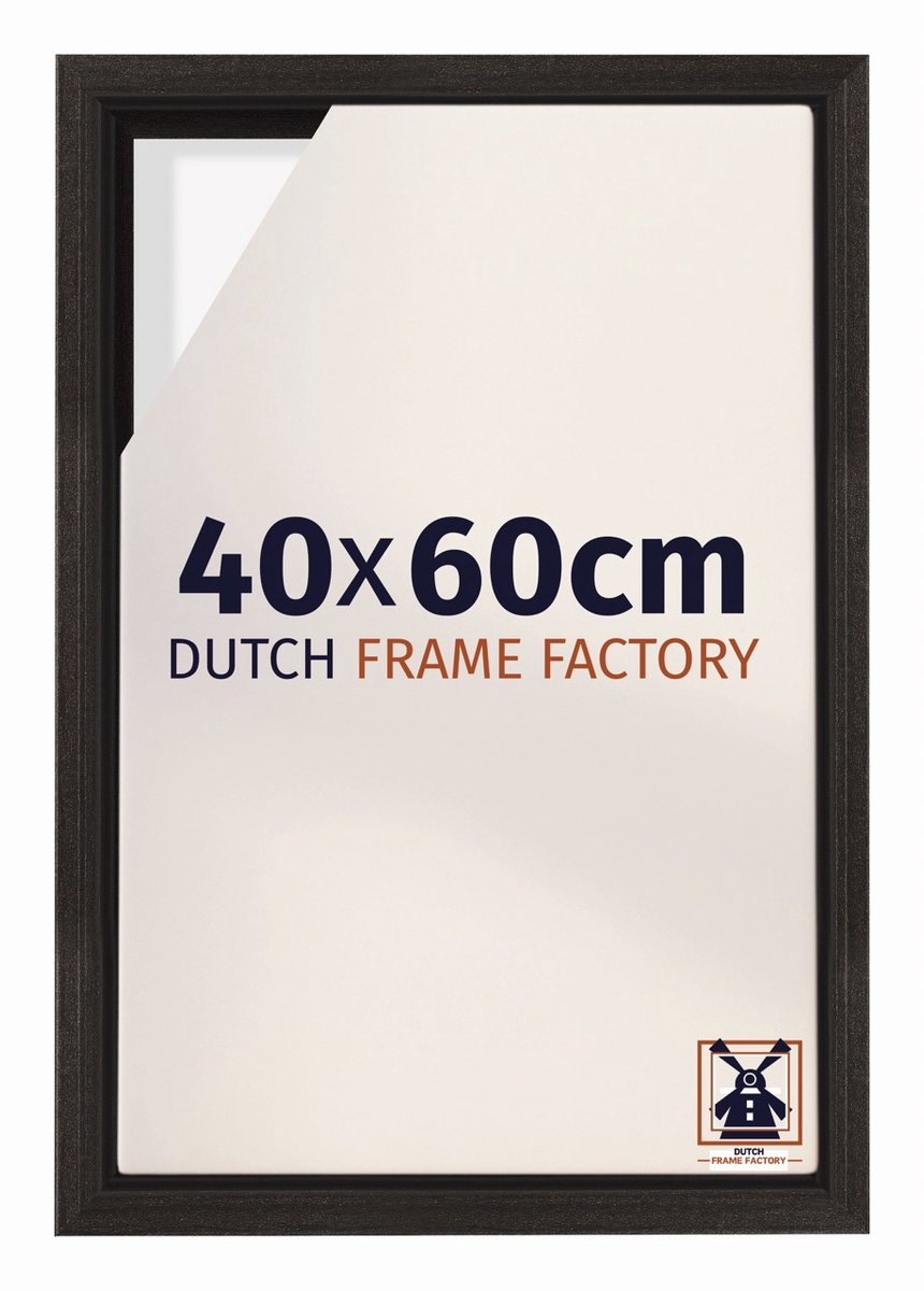 Dutch Frame Factory Baklijst 40x60 cm - Eiken Donker - Geschikt voor Canvasdoek - MDF Baklijst Lausanne