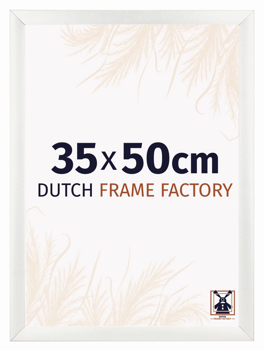 Dutch Frame Factory Fotolijst 35x50 cm - MDF - Wit Geveegd - Praag