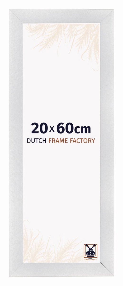 Dutch Frame Factory Fotolijst 20x60 cm - MDF - Zilver Mat - Praag