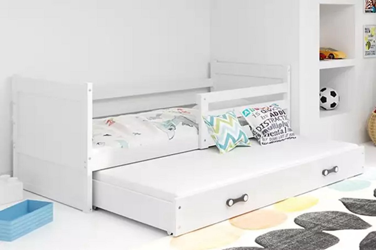 BMS Pull-Out Youth Bed - 90x200 - White - Met Matras en Lade