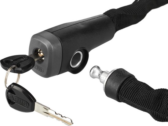 ABUS Antivol Vélo Steel-O-Chain 5805K – Chaîne En Acier, Niveau De Sécurité 5, 75 Cm, Noir, Installation Rapide