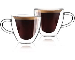 HOMLA | Dubbelwandige Glazen | Hartvorm | Set van 2 | 0,15 L