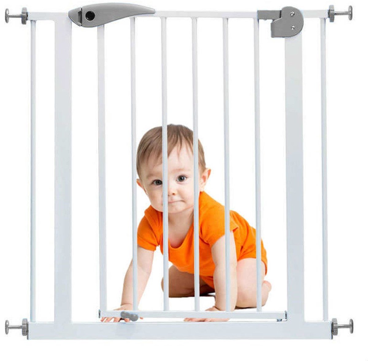 Asir Baby - Veiligheidsdeur - Wit - 76 x 80 x 2 cm