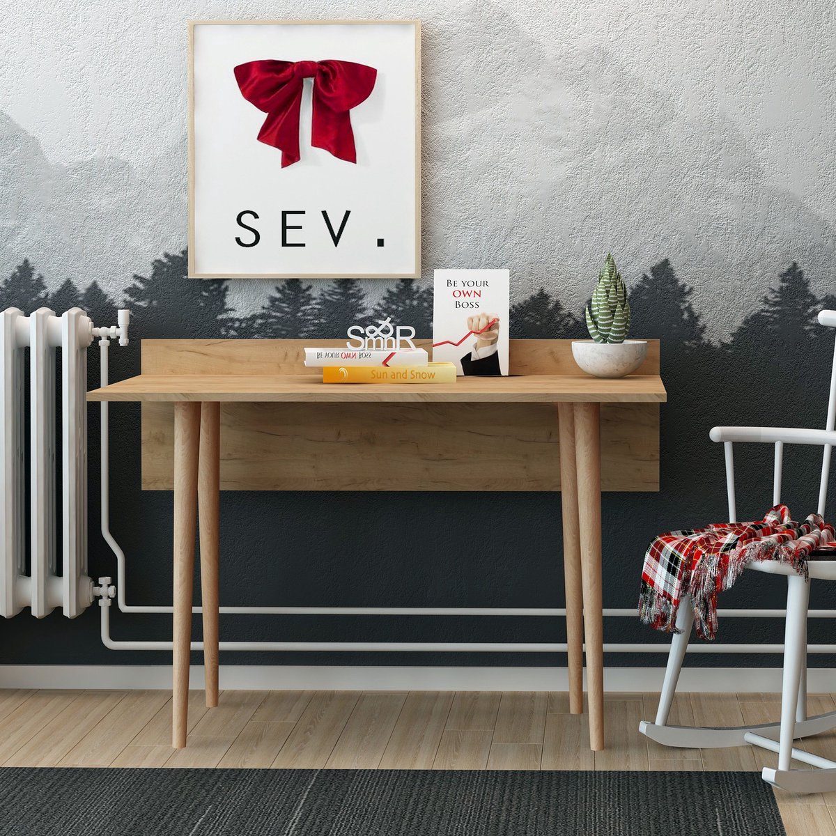 Bureau Imma Melamine Naturel