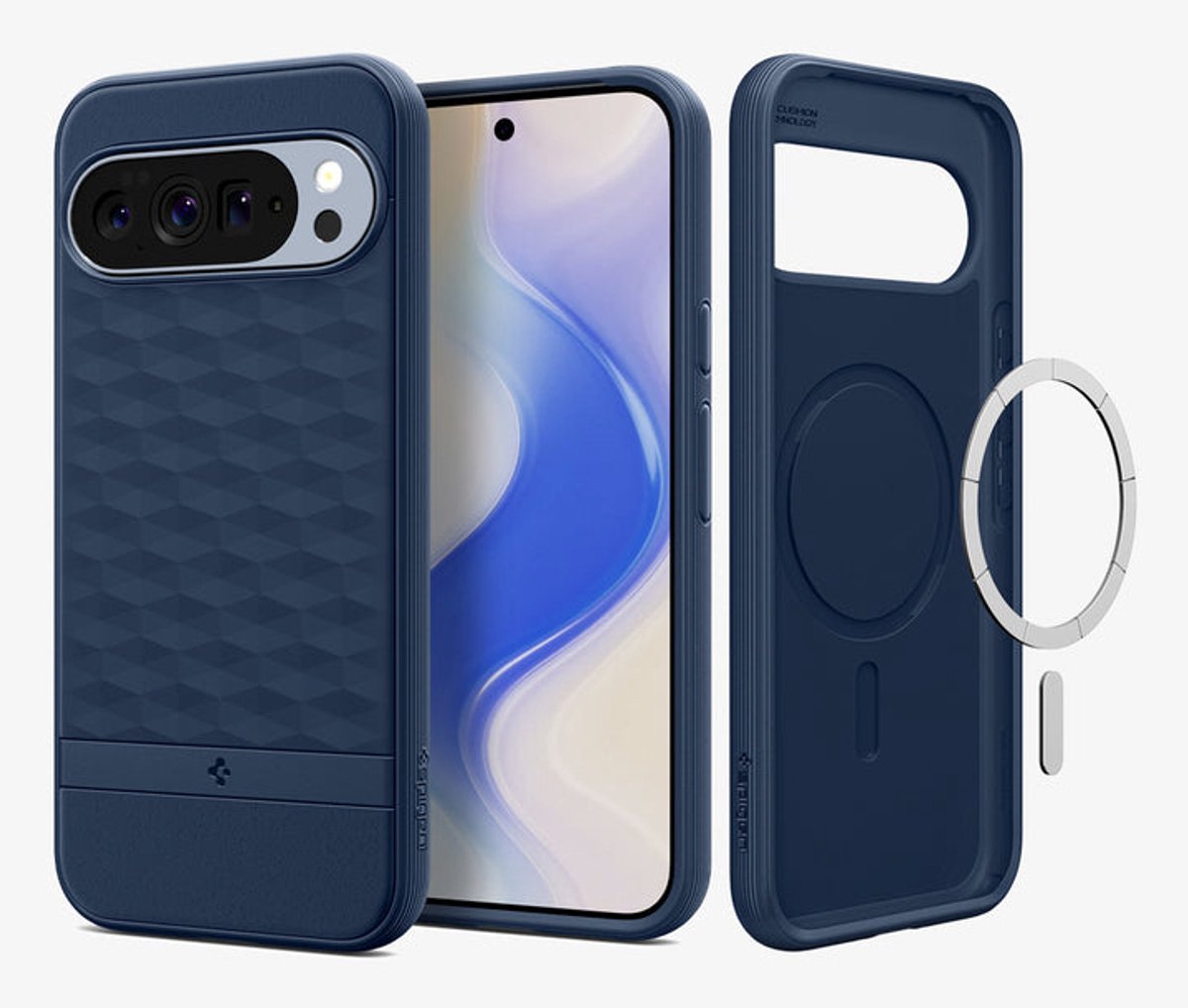 Spigen ACS09733 mobiele telefoon behuizingen 17,3 cm (6.8") Hoes Donkerblauw