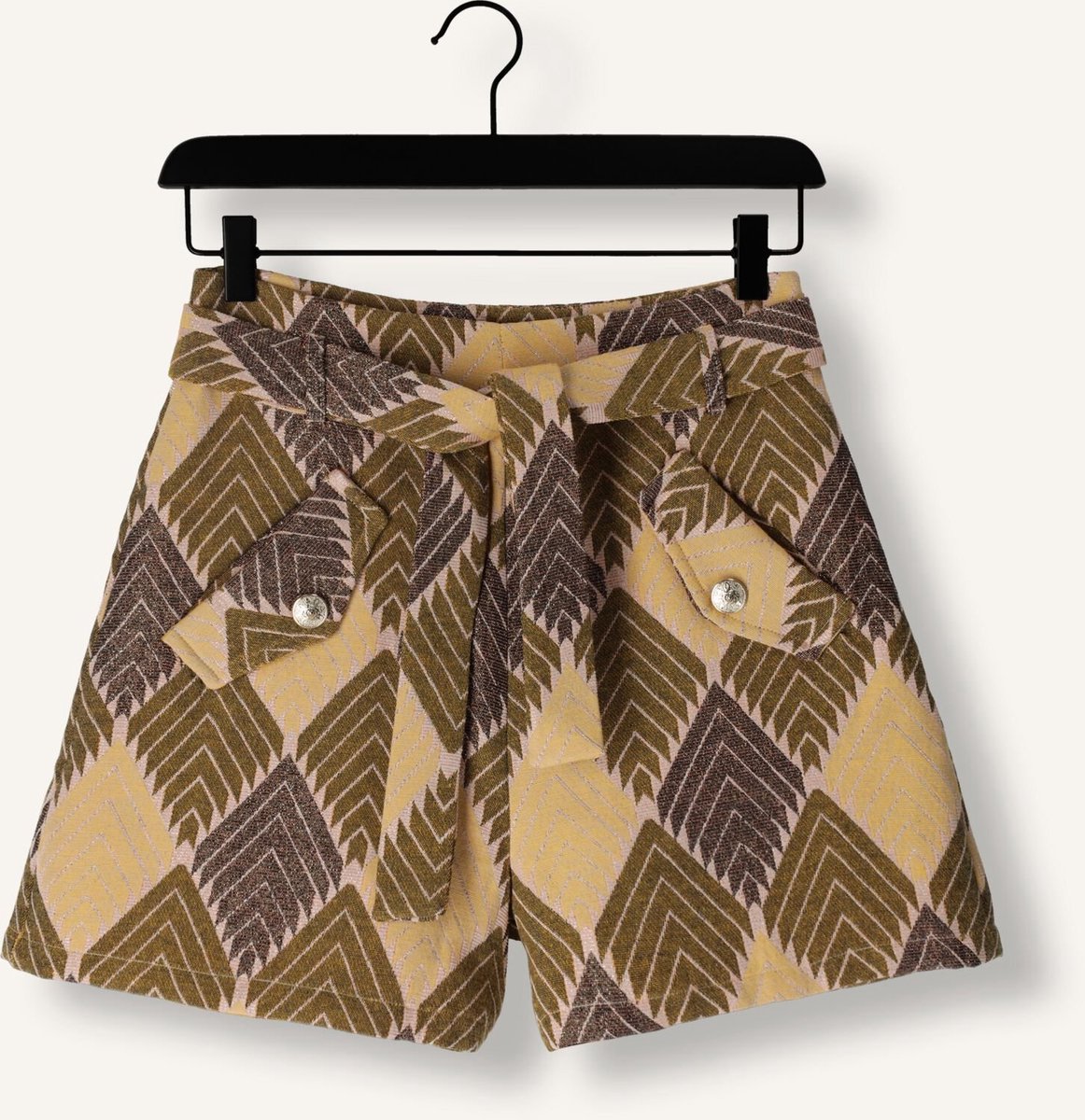 Amaya Amsterdam Edina Short Broeken Dames - Beige - Maat XS