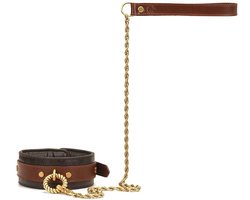 Liebe Seele - The Equestrian Leather Collar And Leash - Leren Halsband Met Ketting