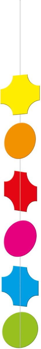 Folat - Hangdecoratie Kleuren Party - 3 stuks