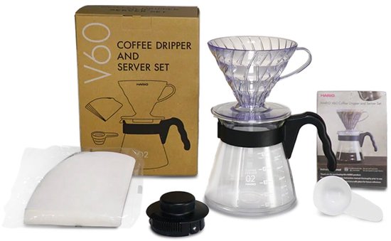 Hario V60 Set goutteur et serveur à Coffee 02 - Noir