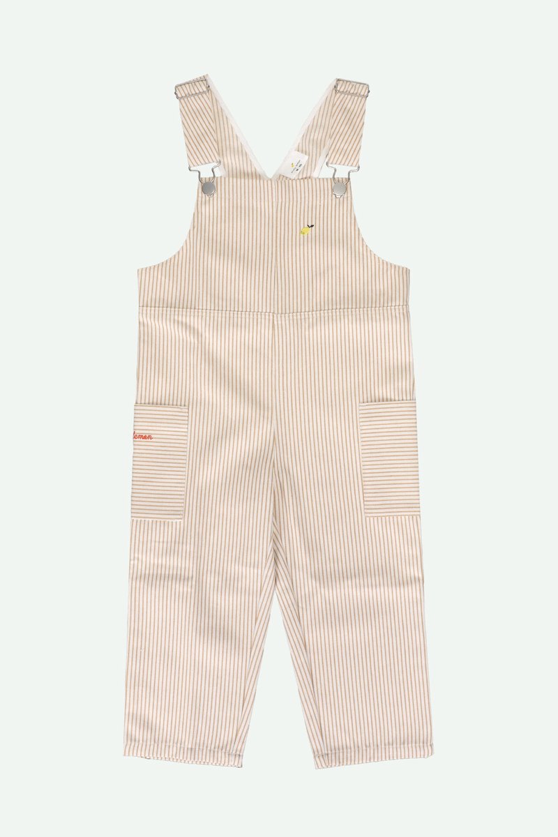 Sticky Lemon - overall - strepen - ray bruin