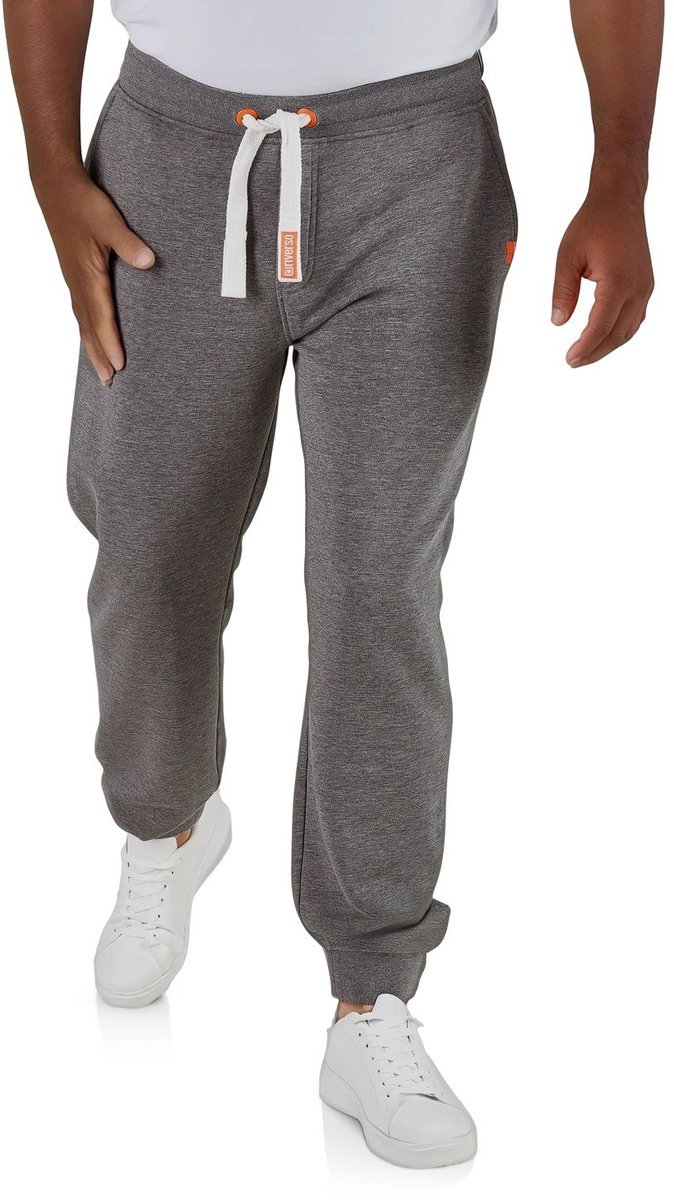 riverso Heren Joggingbroek RIVLino regular/straight Grijs 3XL Volwassenen Sweatpants / Sweatbroek