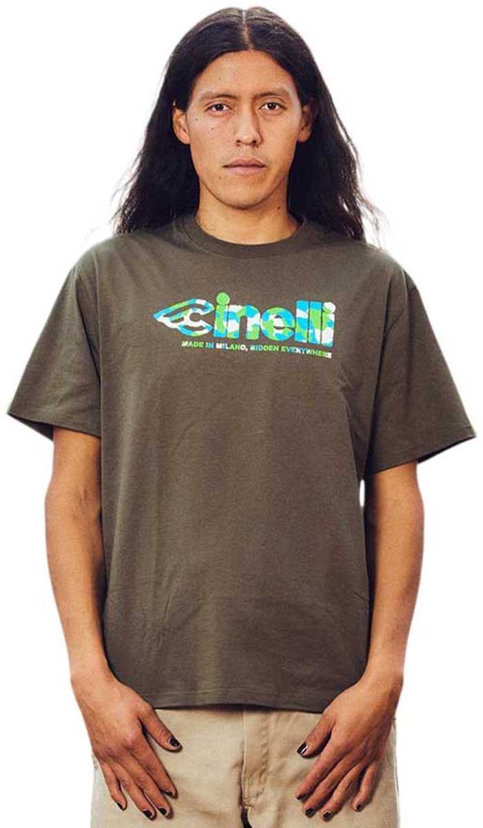 Cinelli Global Cycling T-shirt Met Korte Mouwen Groen