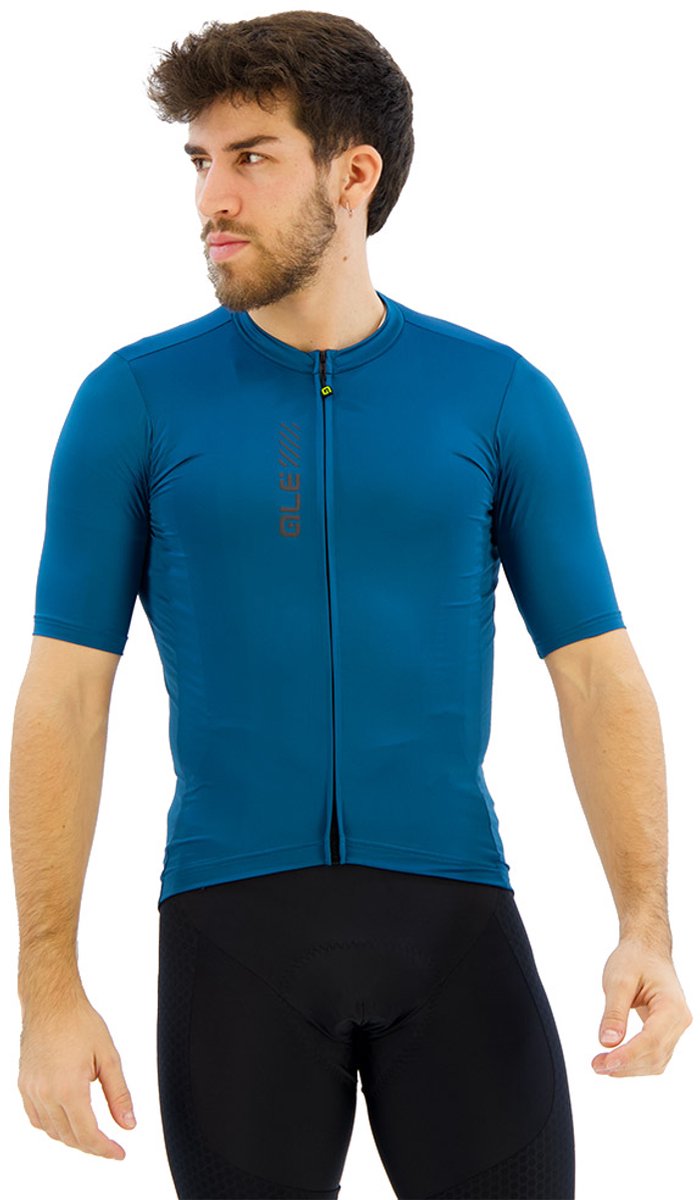 Ale Pragma Color Block Korte Mouw Wielertrui Groen L Man
