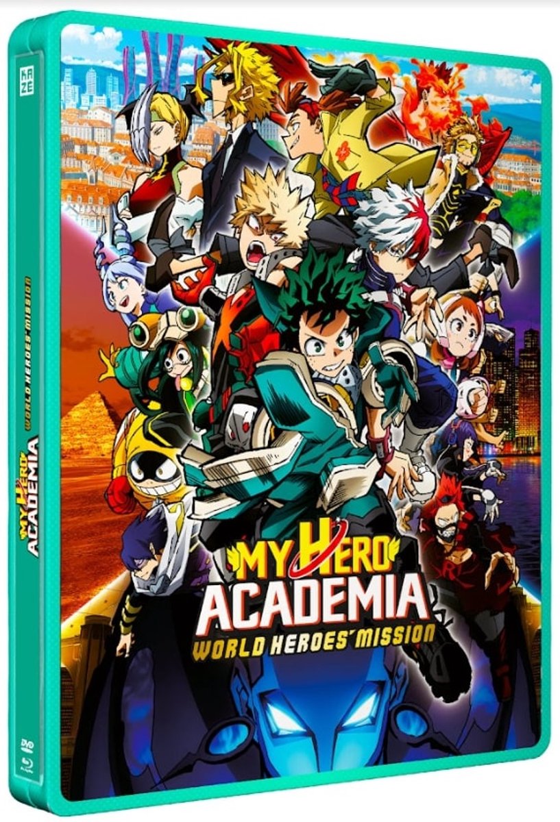 My Hero Academia World Heroes Mission - De Film - Steelbook Blu-Ray + DVD (Franse Import)