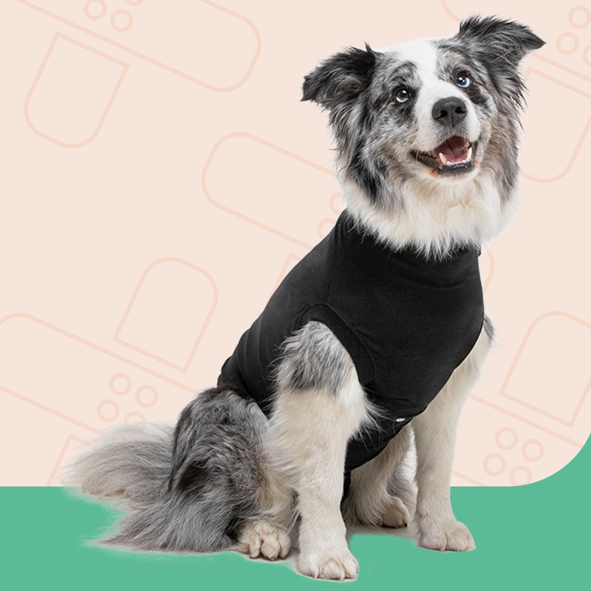 Bol.com Suitical Herstel Shirt Hond Zwart M+ aanbieding
