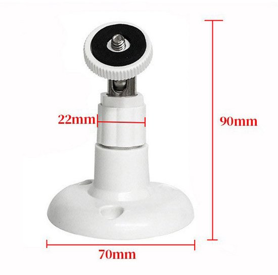 Camera Bevestiging 3 stuks - 360° graden verstelbaar - Wandmontage - stick-up-houder - ring - Verstelbare beveiligingswandbevestiging Muurplafondlamp Camerabeugels Binnen-/buitencamerabevestiging van HomeSecure — afbeelding 2