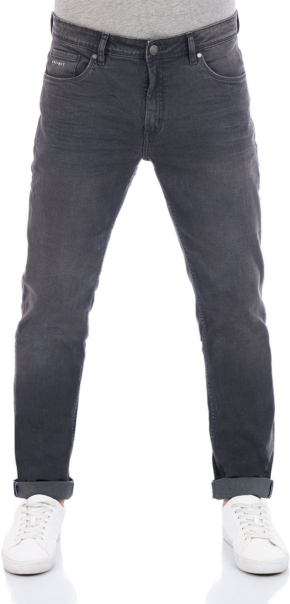 DENIMFY Heren Jeans Broeken DFMiro regular/straight Fit Grijs Volwassenen