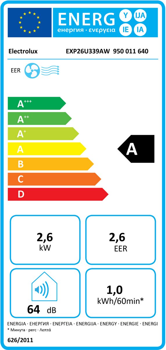 Afbeelding 2 van Electrolux EXP26U339AW Comfort 600 draagbare airconditioner