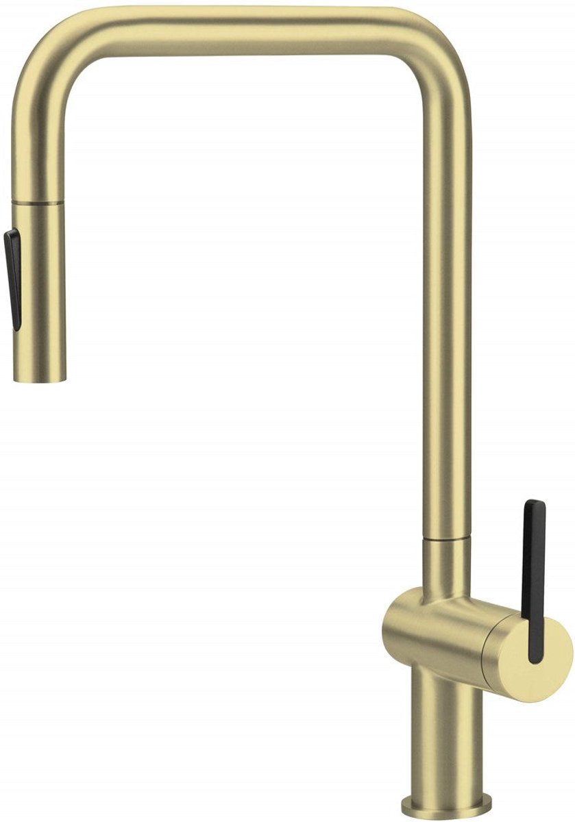 Kitchen faucet with pull-out spout