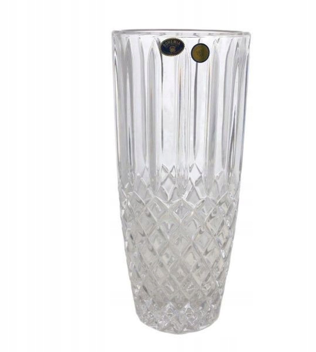 Bohemen kristallen Vaas Diamond 27 cm - Luxe glasfabriek