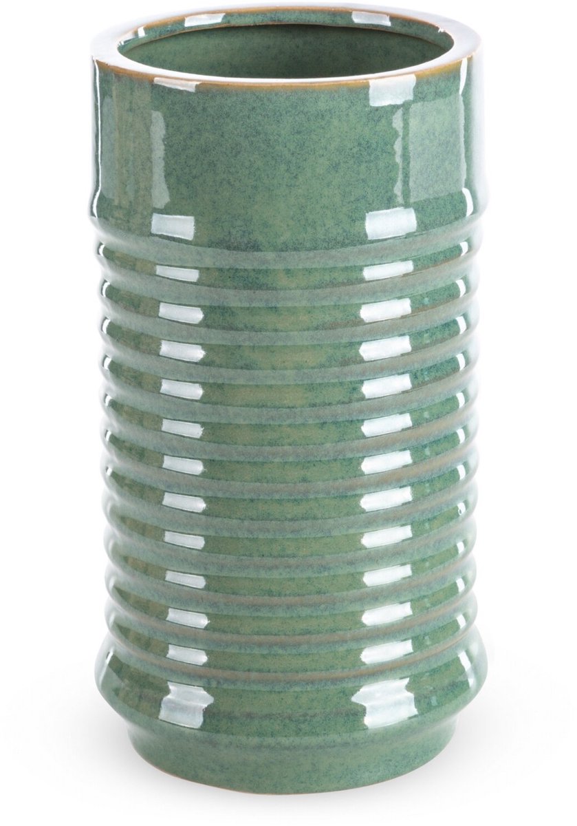 Decoratieve Vaas Sami 15x26cm Groen Keramiek