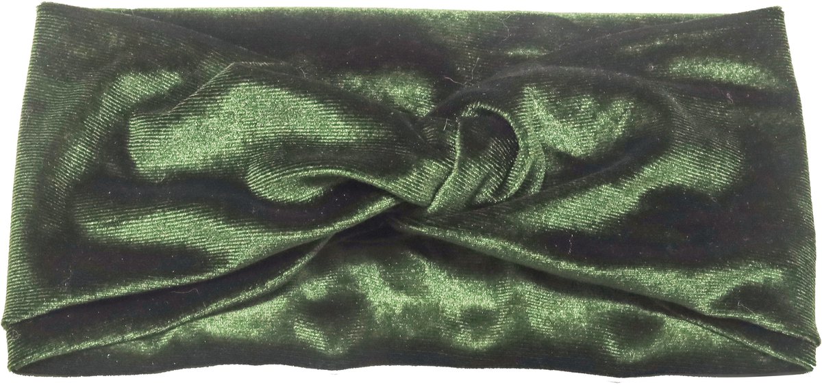 Emilie collection – Haarband – Groen – Fluweel – Elegant & Comfortabel