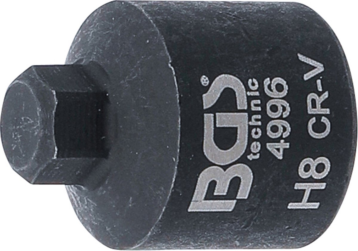 BGS Remklauw dopsleutel zeskant extra kort 8 mm