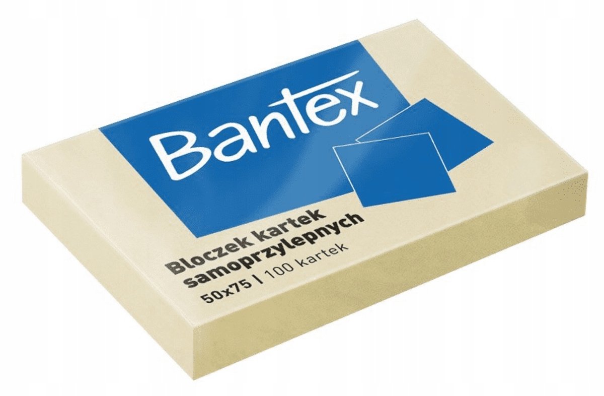 Gele zelfklevende notitieblokjes 50x75mm - 100 vel