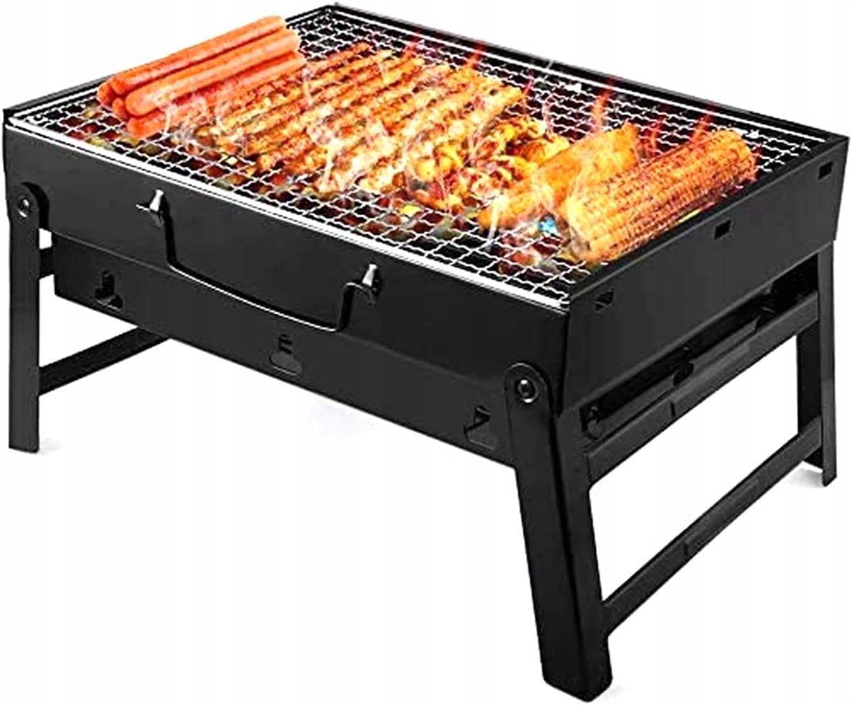 Compacte Opvouwbare Koolgrill Koffer - Draagbaar & Lichtgewicht