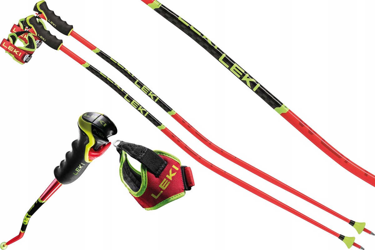 Leki WorldCUP TBS GS 3D Ski Staven 120cm - Professionele Race Staven