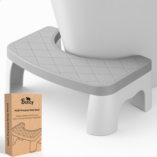 Foto: Boncy premium opstapje volwassenen kinderen opstapkrukje voor wc keuken badkamer caravan camper 25 x 42 x 17 cm camping krukje opstapjes toilet trapje kind opstap