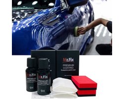 TLVX 2 sets Glas Coating Keramisch Autolak 50ML / Mr. Fix keramische Glas Coating / Lakverzegeling / Krasverwijderaar / Lakbescherming / Kras Verwijderen / Auto polijsten / Auto Glas Coating Totaal 100ML / Lange Auto lak bescherming / Vuilafstotend