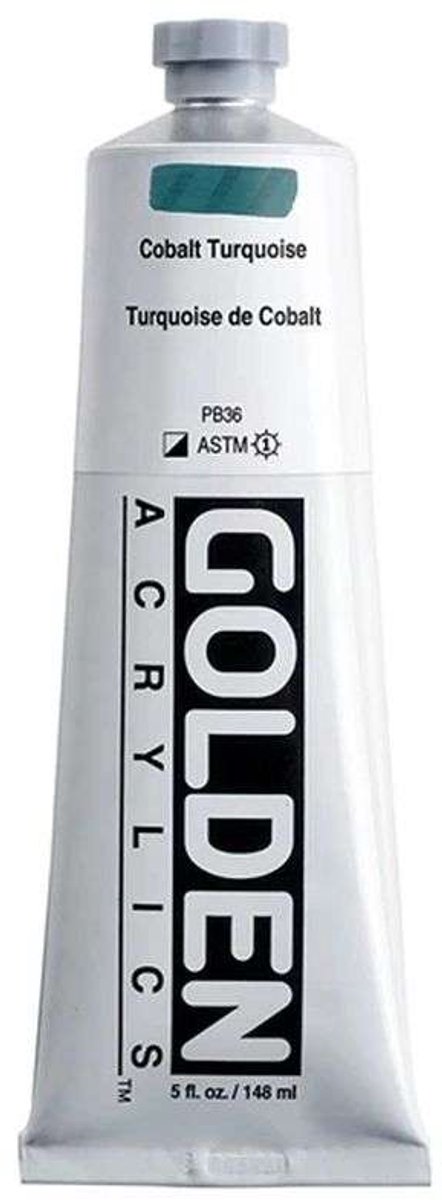 Golden Heavy Body Acrylverf Kobalt Turquoise 148 ml