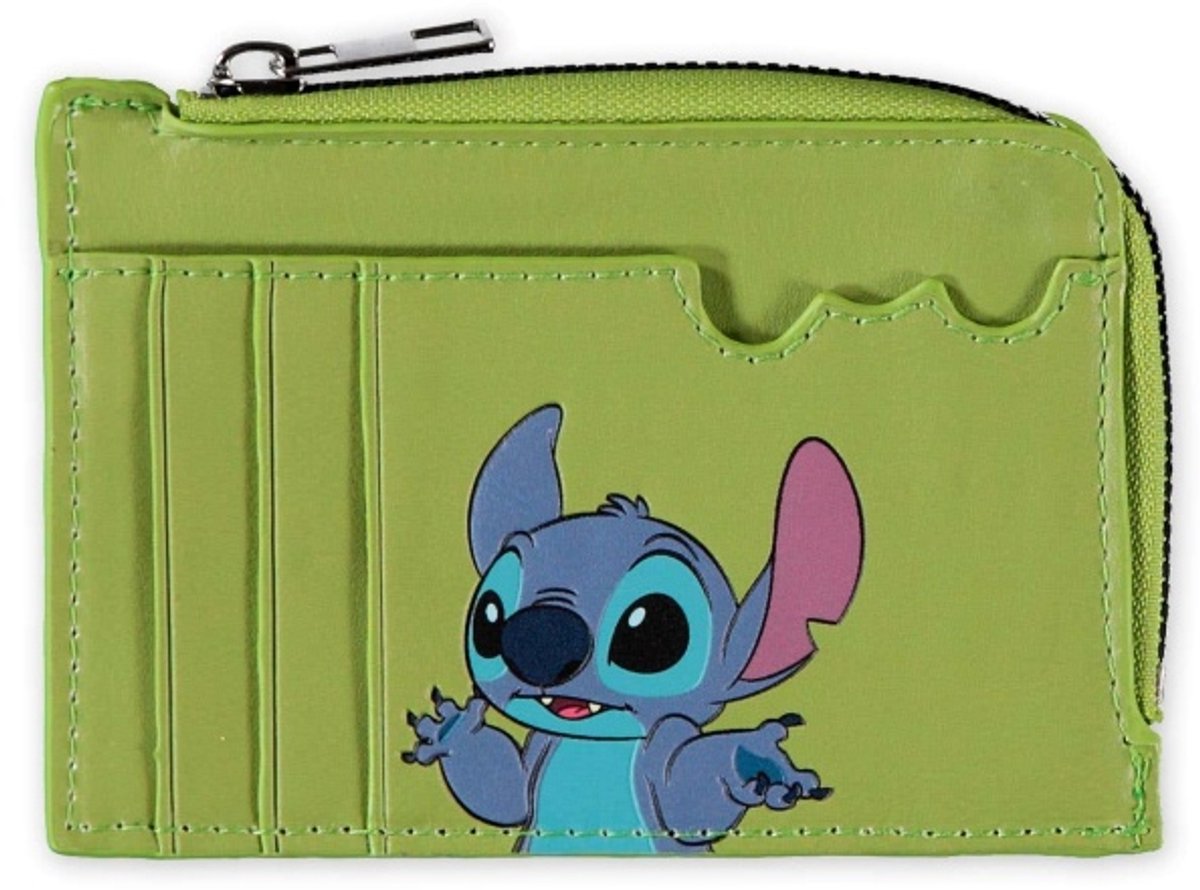 Disney Lilo & Stitch - Stitch Pasjeshouder portemonnee - Groen