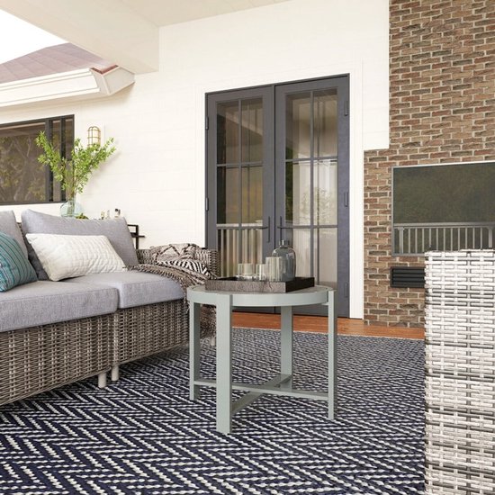 Aluminium tuintafel polywood Verona Garden Point zwart