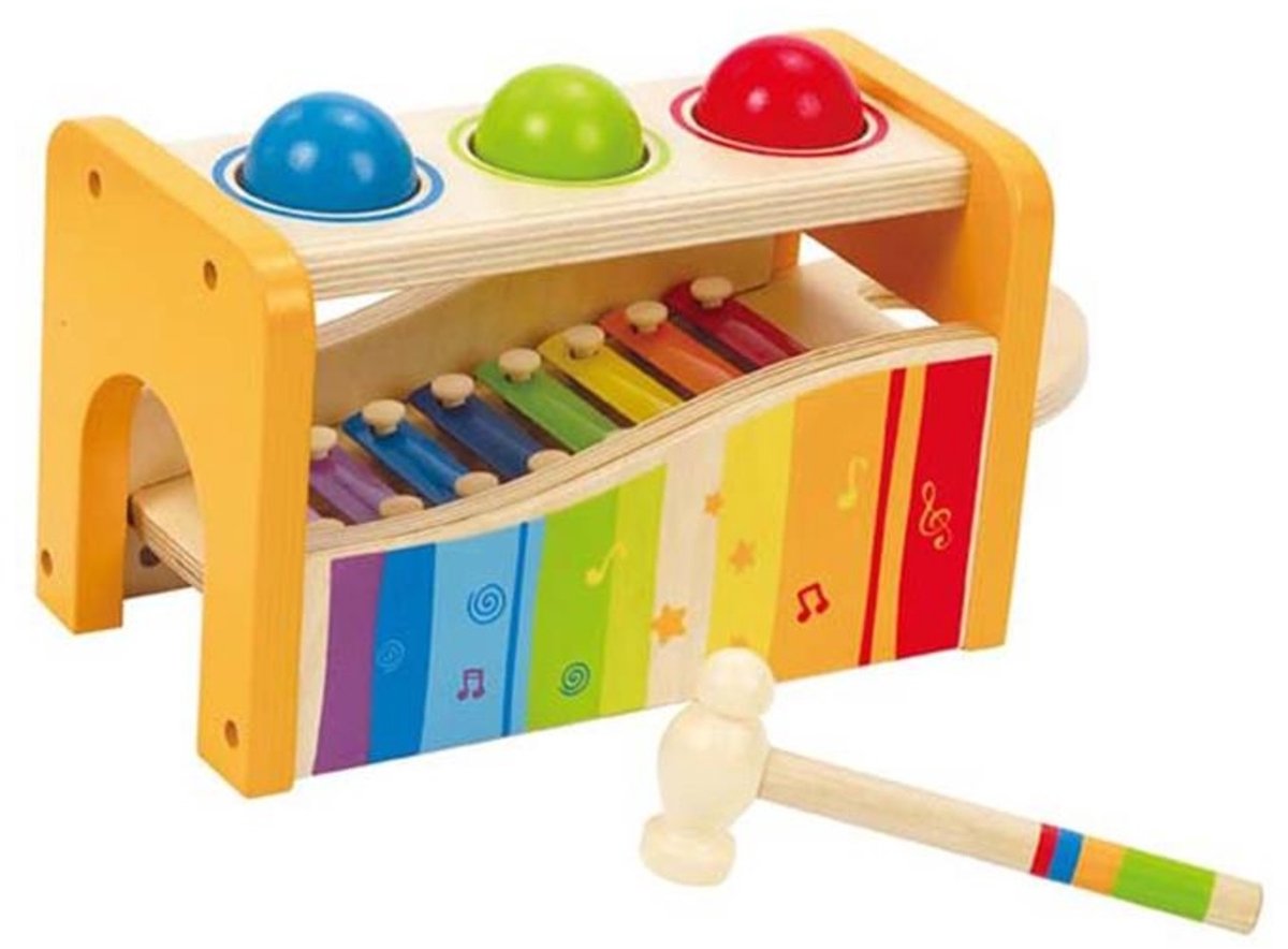 Hape Hamerbank met Xylofoon - Houten Muziekspeelgoed voor Peuters vanaf 12 Maanden — afbeelding 4