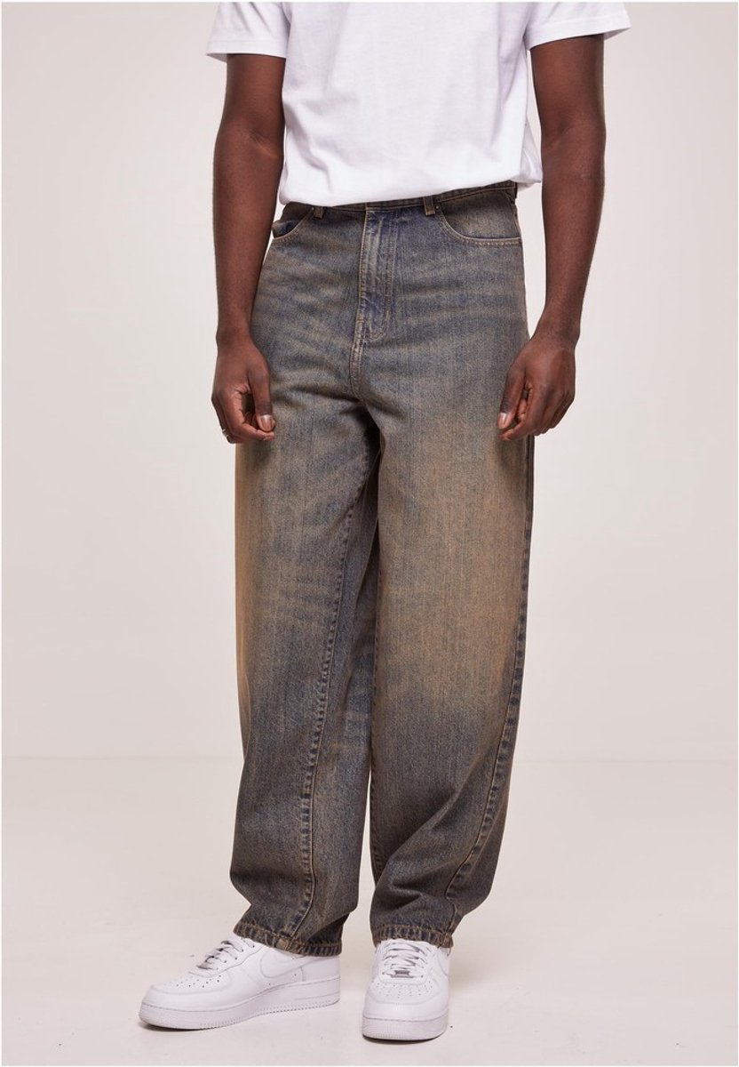 Urban Classics 90’s 2000 washed Wijde broek Taille 34 inch Blauw