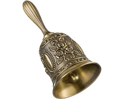 TOVBMUP Restaurant Service Bel - Tafelbel/Handbel - Klassieke Handbel - Beltonen - Geschikt voor bruiloften, scholen, banketten, hotelservice, meditatie en gebed