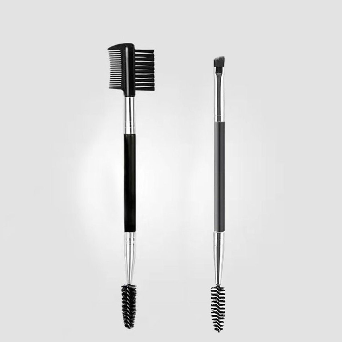Wimperkam Zwart (Set van 2) - Wimperkam met roestvrijstalen punt - Wimperscheider