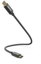 Hama 00201604 câble USB 0,2 m USB 2.0 USB C Noir