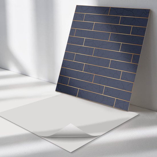 Vidaxl 3d-behang Zelfklevend 10 St Bakstenen Antracietkleurig