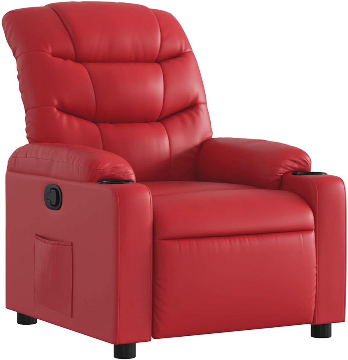 vidaXL Fauteuil - verstelbaar - kunstleer - rood