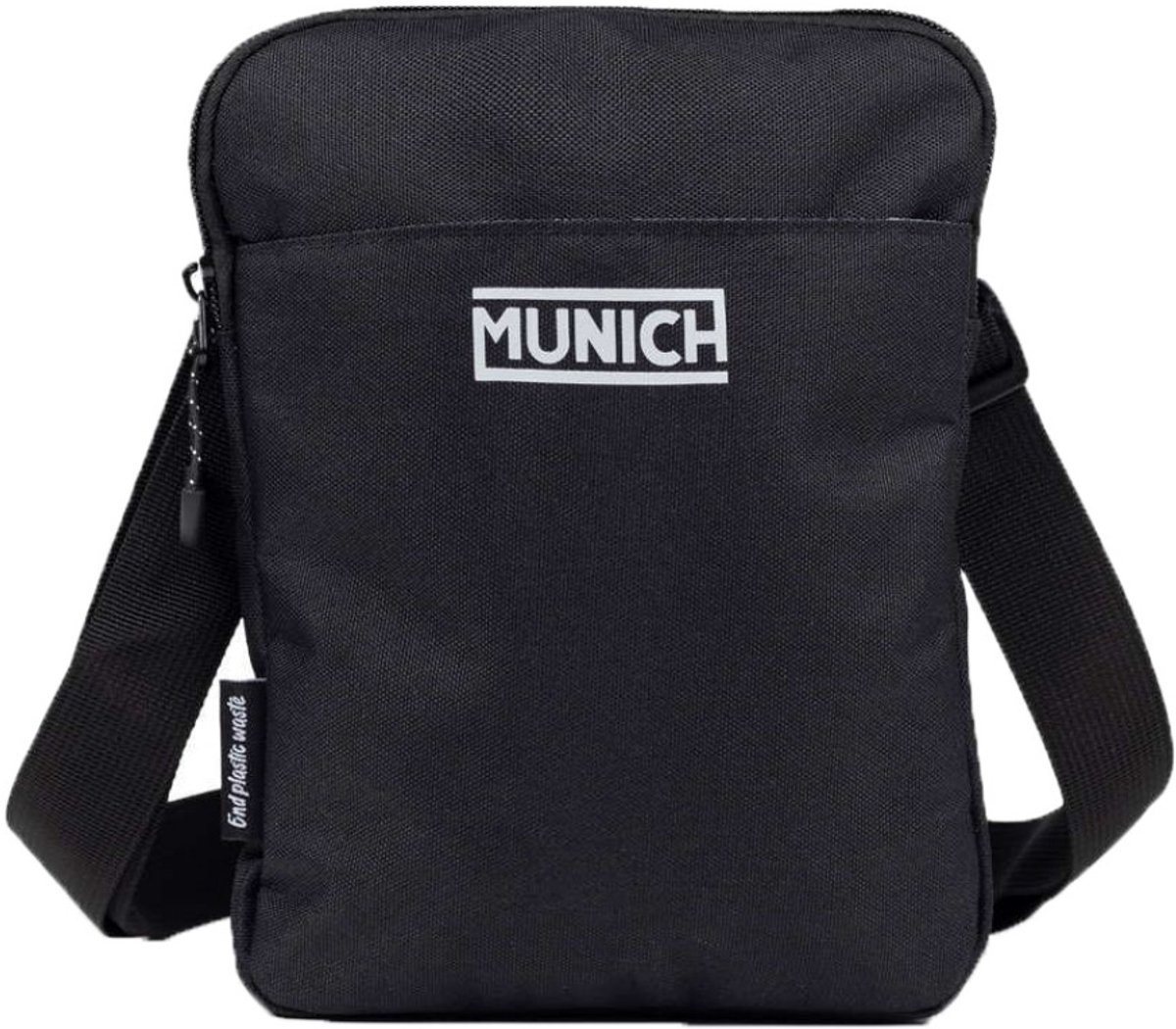 Munich Slim Schoudertas Zwart Man
