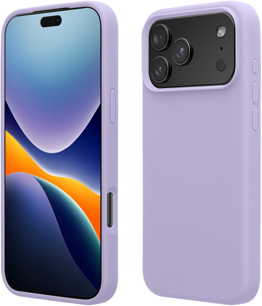 kwmobile telefoonhoesje geschikt voor Apple iPhone 17 Pro Max - Hoesje met siliconen coating - Smartphone case in lavendel