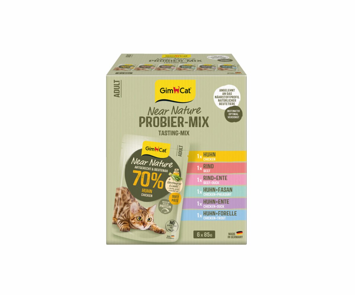 GimCat GimCat Kattenvoer Near Nature Mix - 6 x 85 gr
