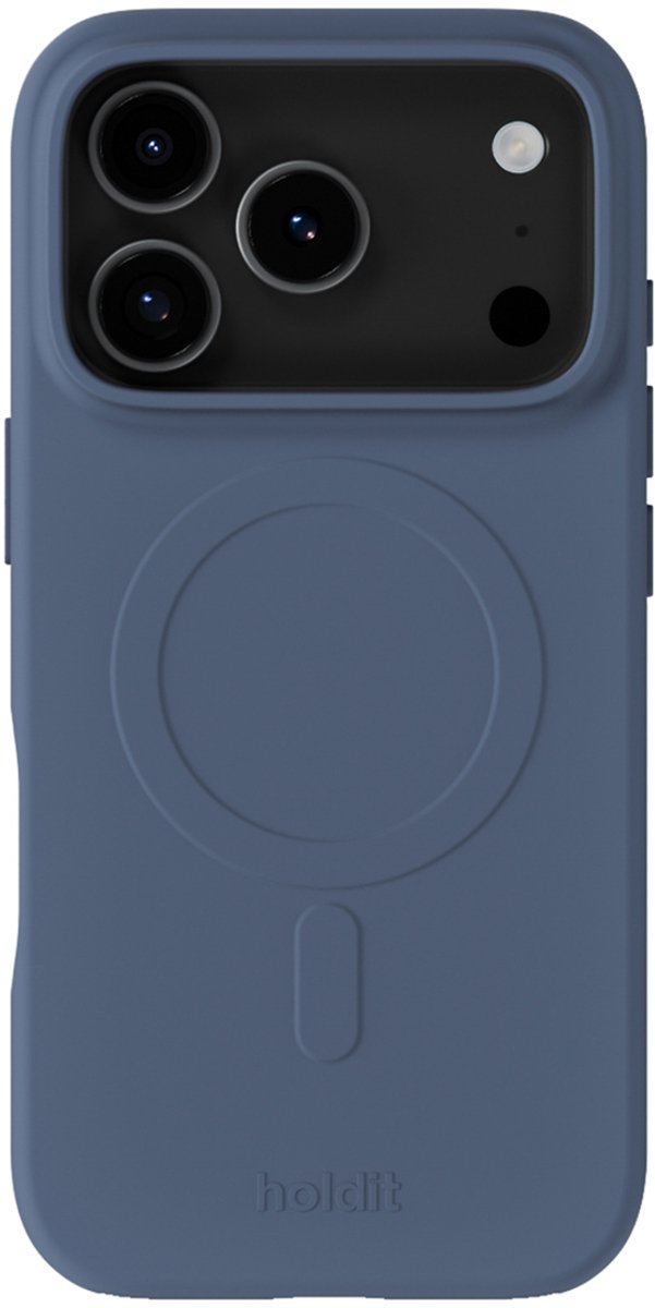 Holdit Soft geschikt voor MagSafe Case geschikt voor iPhone 17 Pro Max - Pacific Blue