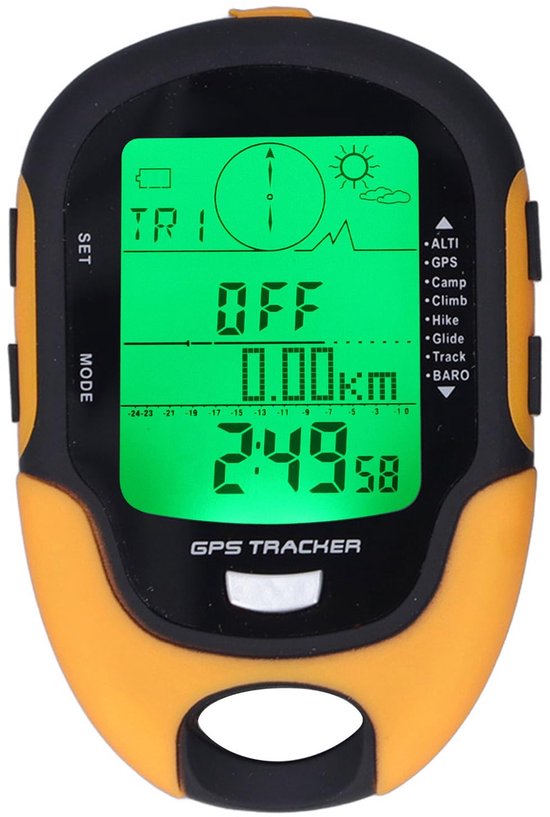Led Barometer Fockety multifunctionele GPS barometer met IPX4 waterdichtheid, hoog ...