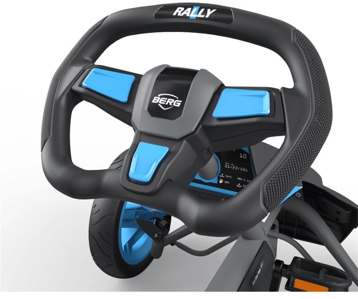 Bol.com BERG Rally APX Blue Skelter - 4+ Jaar - Verstelbare Stoel - LED verlichting - Soundbox Race - Blauw aanbieding